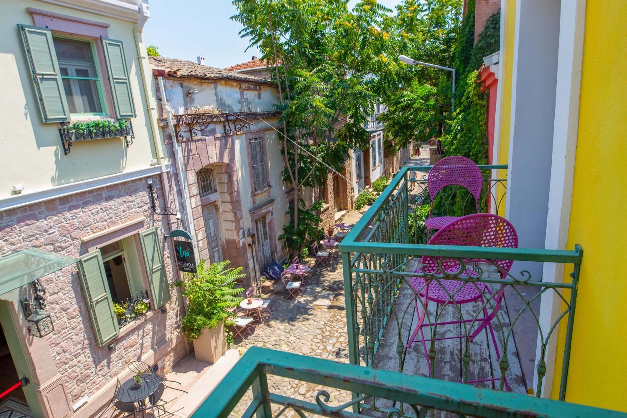 Cunda Mor Limon Otel Ayvalı Dış mekan fotoğraf